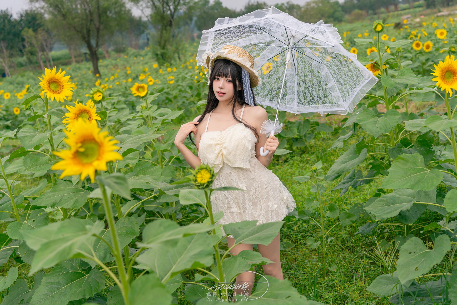 咬一口兔娘(黏黏团子兔) – NO.165 夏の葵 2